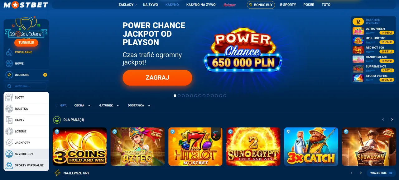 Mostbet Casino login – natychmiastowy dostęp do gier i zakładów